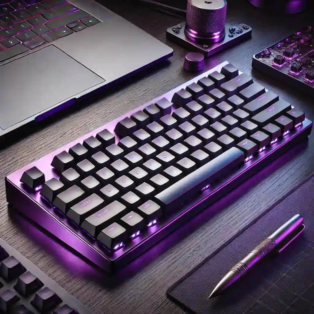anodized purple keyboard