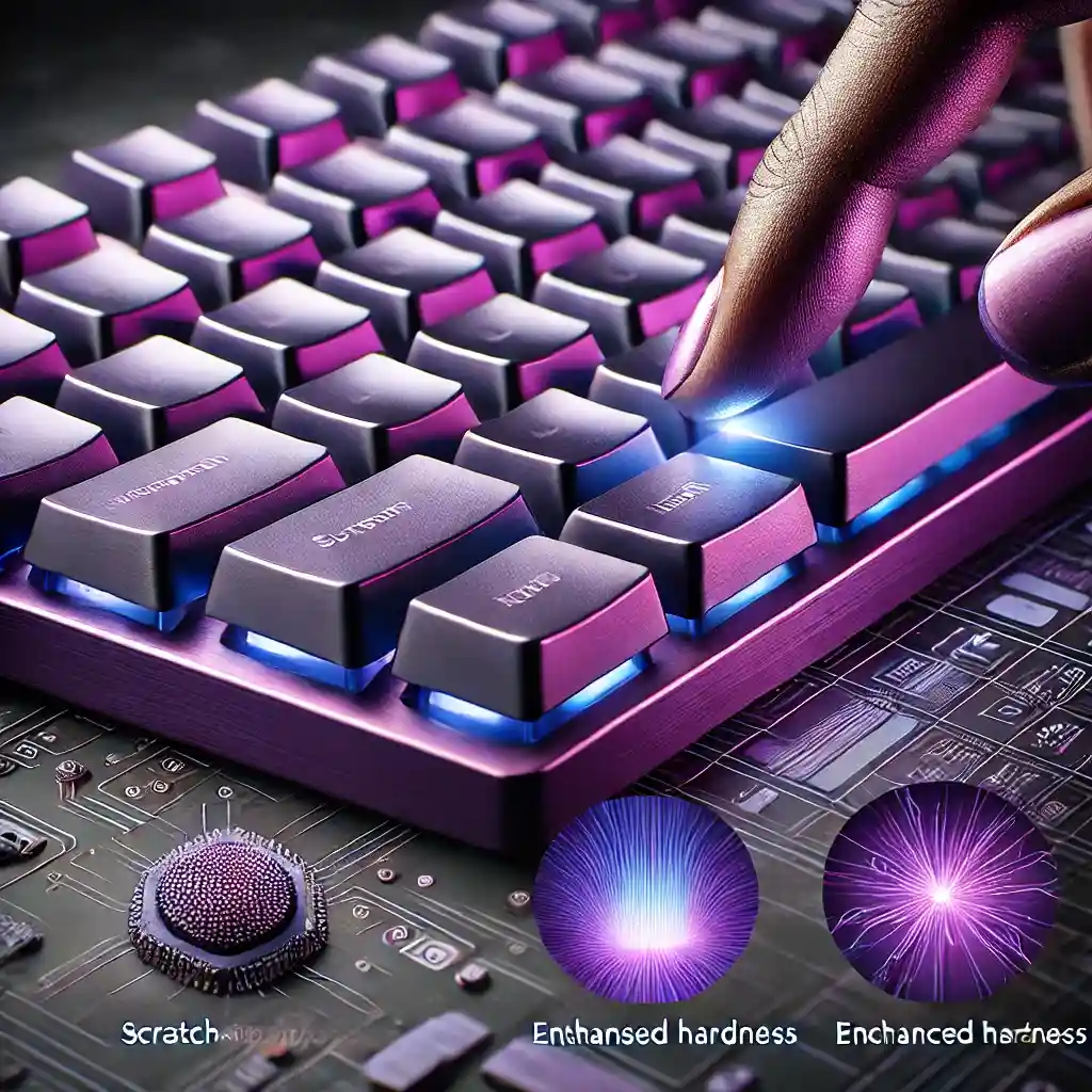 anodized purple keyboard