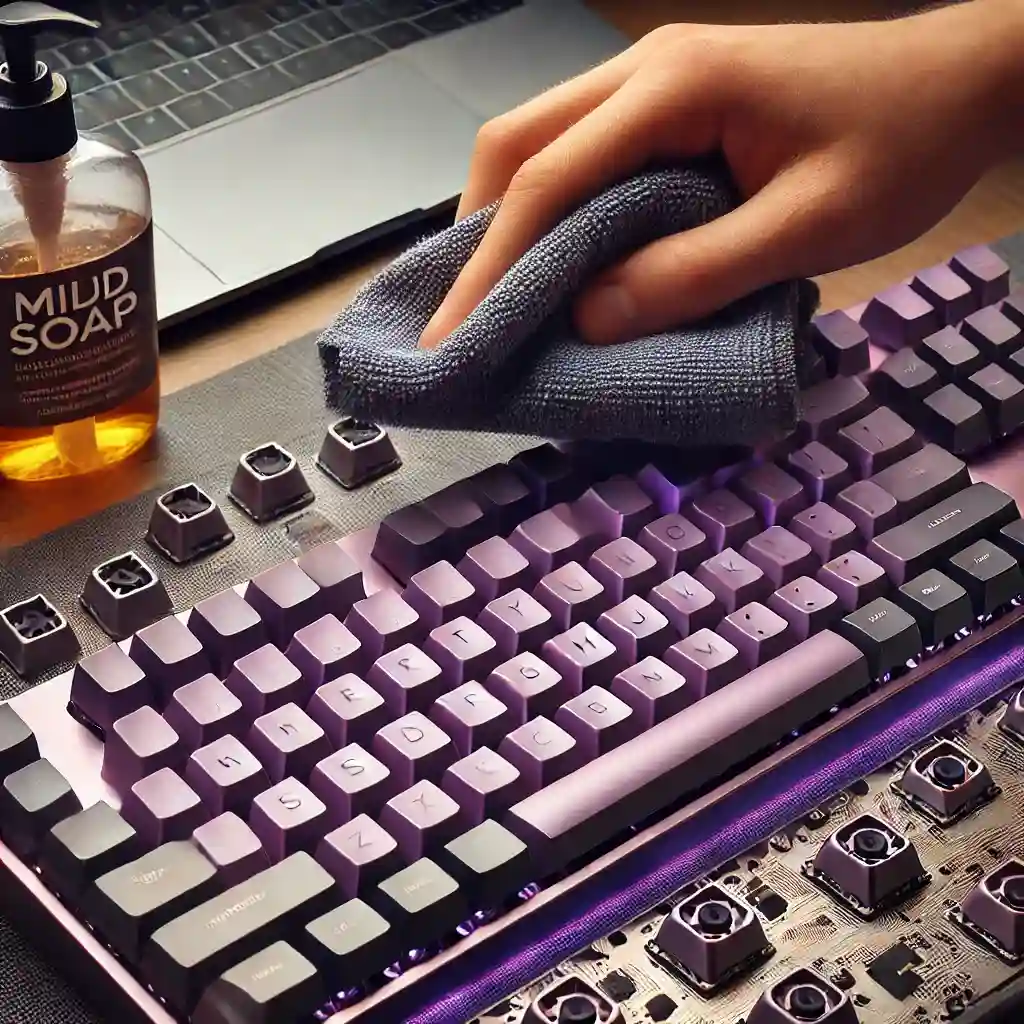 anodized purple keyboard