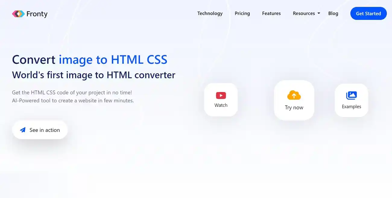 Image to HTML AI