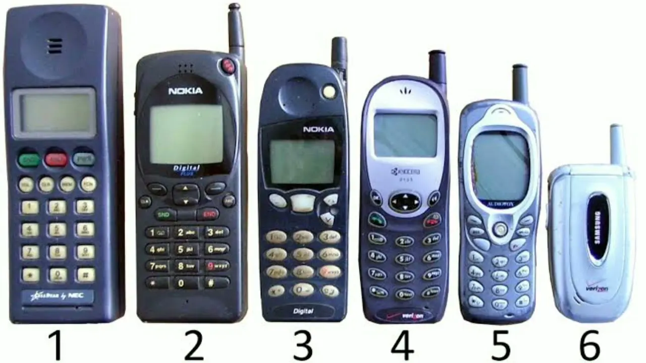 mobile phones in the 90's​