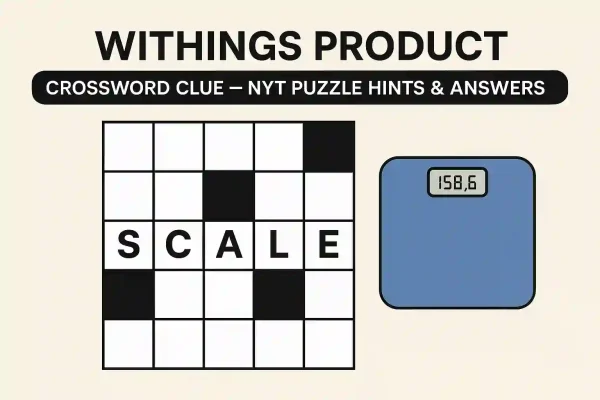 withings product crossword clue